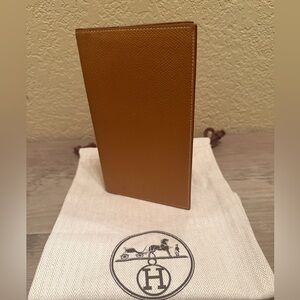 Hermès Leather Notebook Cover – Camel Color – Very Good Condition